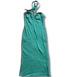 Halter Maxi Dress Y2K, Elegant Minimalist Aesthetic, Formal Cocktail Dress